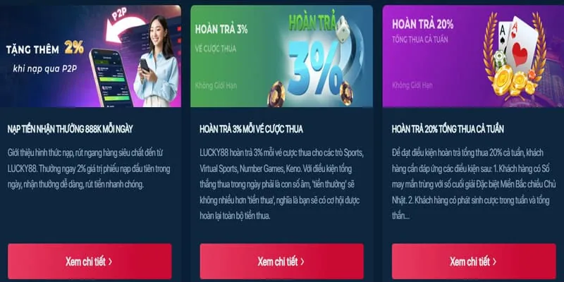 Thưởng nạp tiền hàng ngày/tuần Kimsport